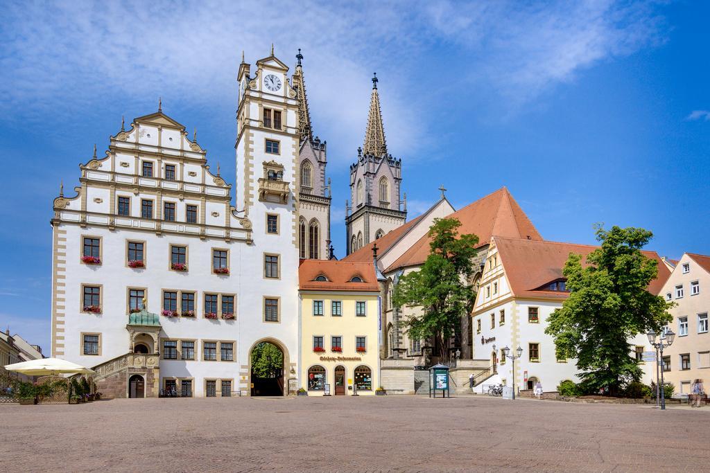 Hotel Gasthaus Zum Schwan Oschatz Esterno foto