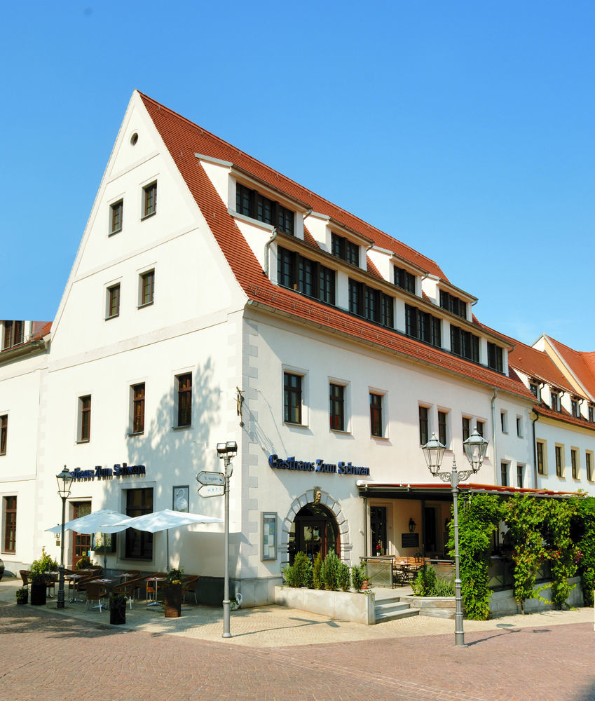 Hotel Gasthaus Zum Schwan Oschatz Esterno foto